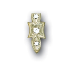 A1721 14K 3 DIAMOND SLIDE 